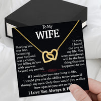 Thumbnail for Wife Necklace: Because She Holds Your Heart