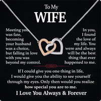 Thumbnail for Wife Necklace: Because She Holds Your Heart