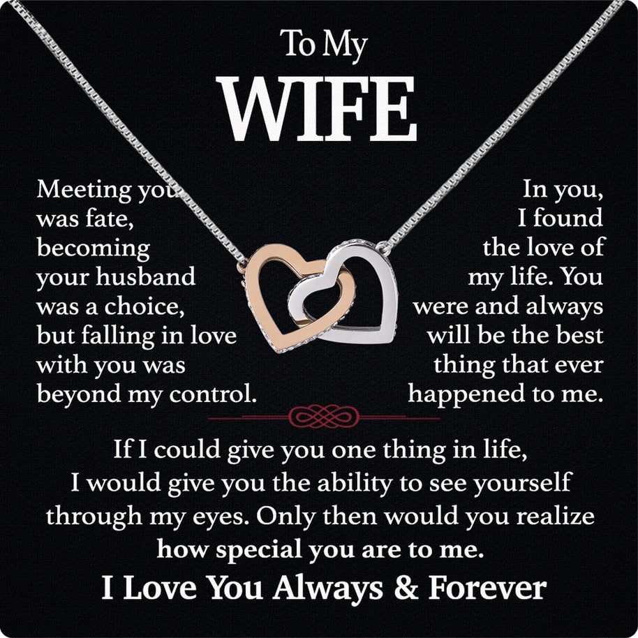 Wife Necklace: Because She Holds Your Heart