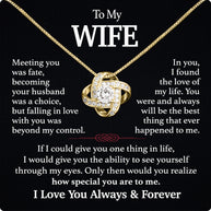 Wife Necklace: Because She Holds Your Heart