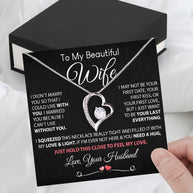 Wife Necklace: Because She Holds Your Heart