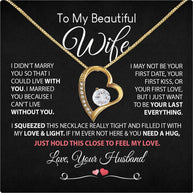 Wife Necklace: Because She Holds Your Heart