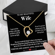 Wife Necklace: Because She Holds Your Heart