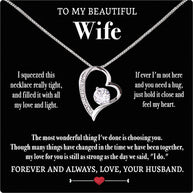 Wife Necklace: Because She Holds Your Heart