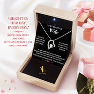 Wife Necklace: Because She Holds Your Heart