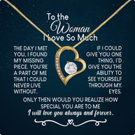 Wife Necklace: Because She Holds Your Heart
