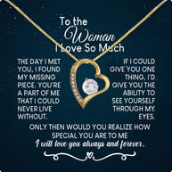 Wife Necklace: Because She Holds Your Heart