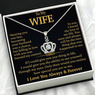 Wife Necklace: Because She Holds Your Heart