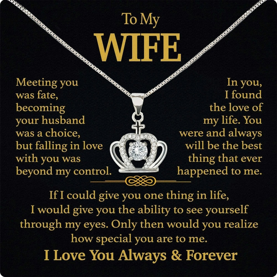 Wife Necklace: Because She Holds Your Heart