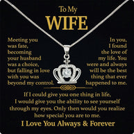 Wife Necklace: Because She Holds Your Heart