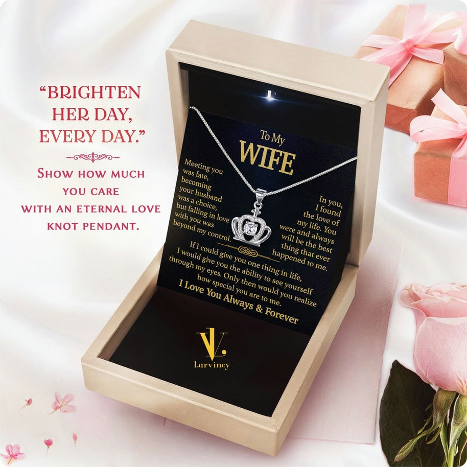 Wife Necklace: Because She Holds Your Heart