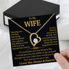 Wife Necklace: Because She Holds Your Heart