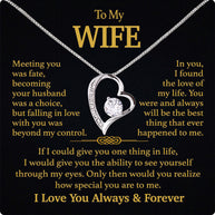 Wife Necklace: Because She Holds Your Heart