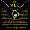 Wife Necklace: Because She Holds Your Heart