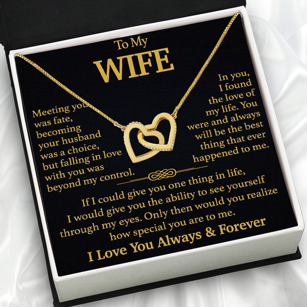 Wife Necklace: Because She Holds Your Heart