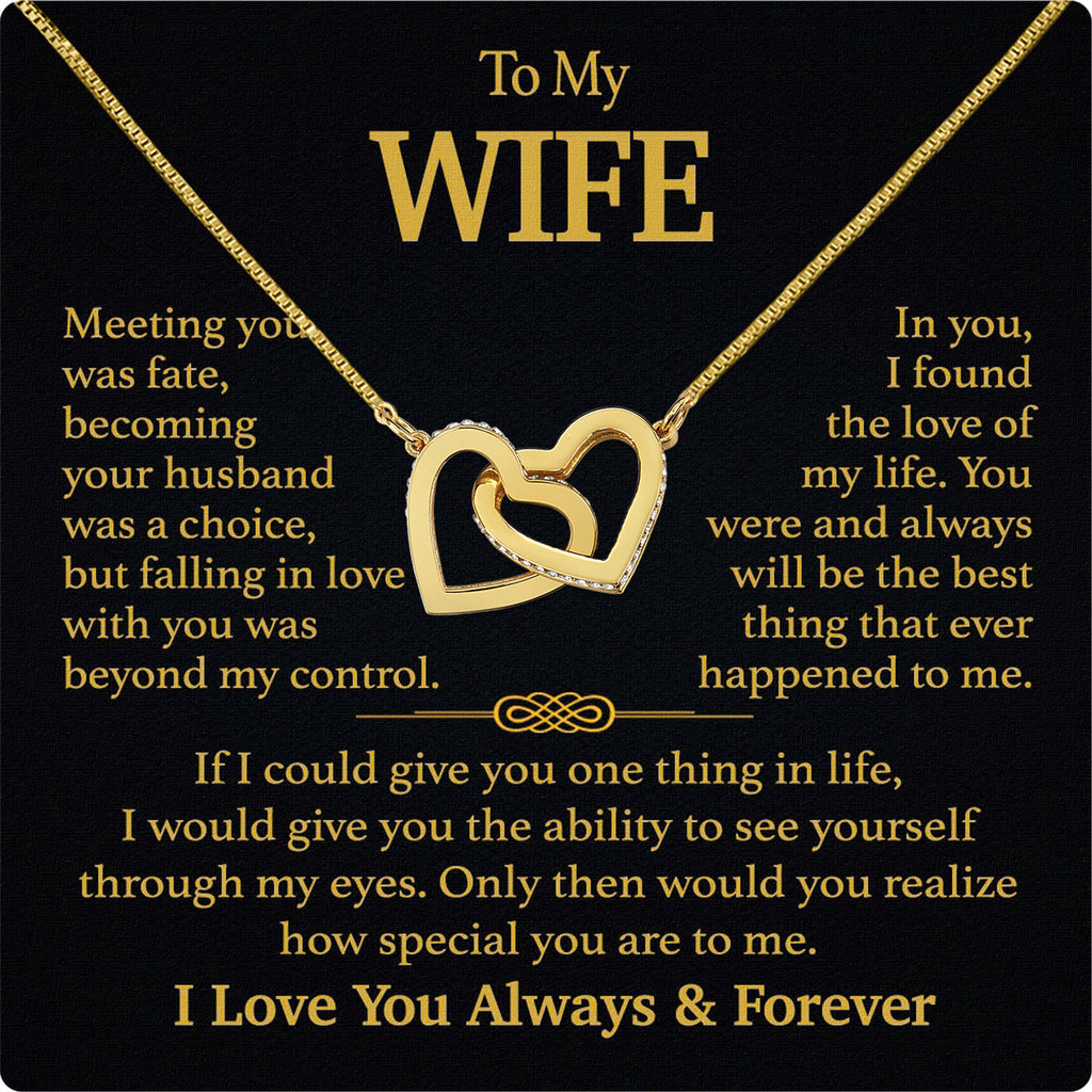 Wife Necklace: Because She Holds Your Heart