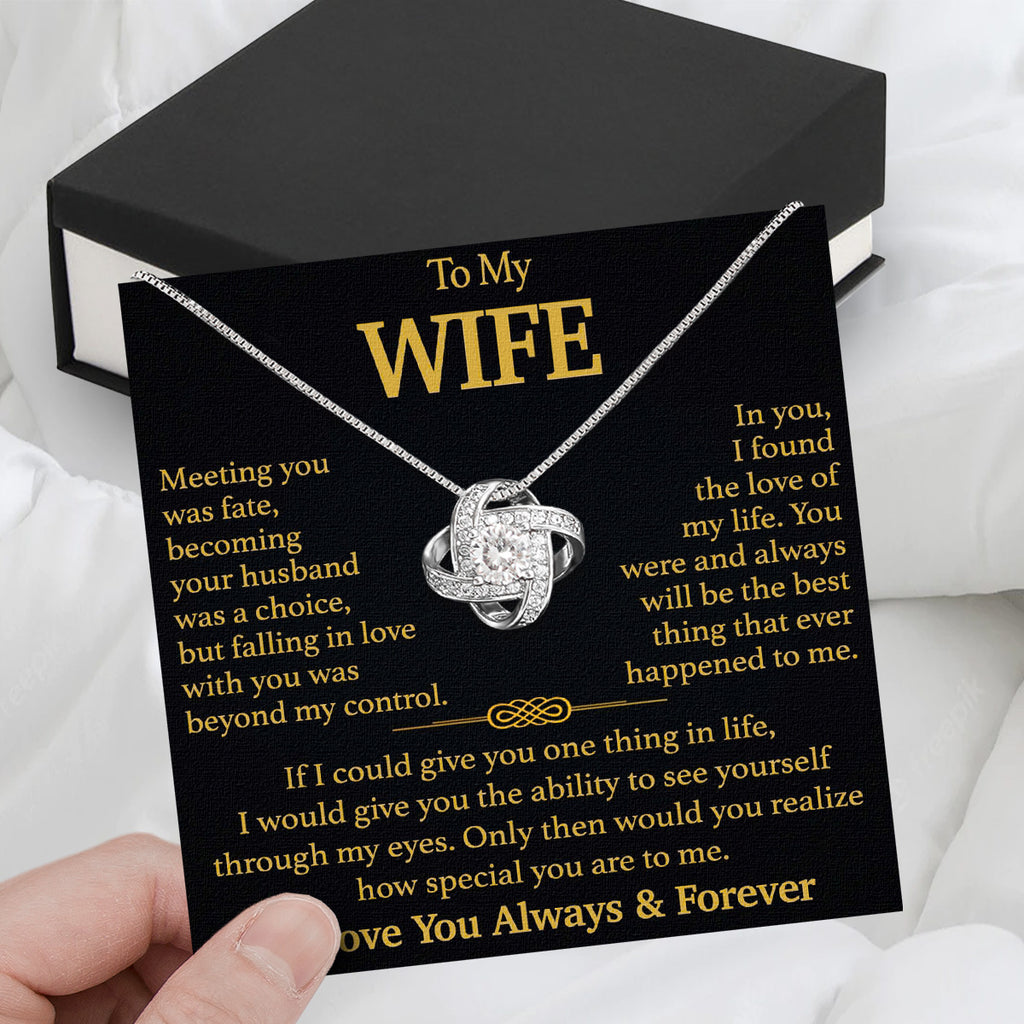 Wife Necklace: Because She Holds Your Heart