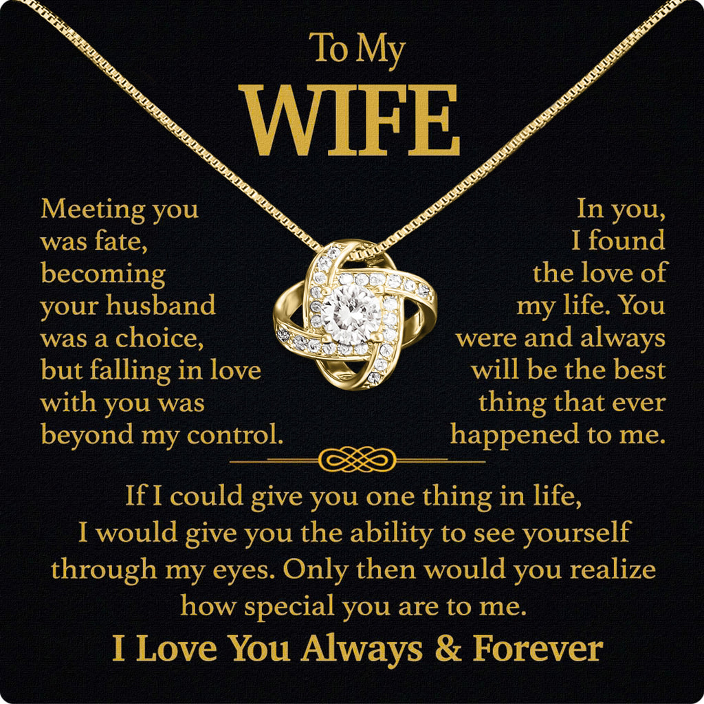 Wife Necklace: Because She Holds Your Heart