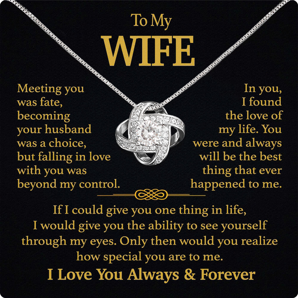 Wife Necklace: Because She Holds Your Heart