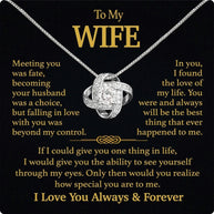Wife Necklace: Because She Holds Your Heart
