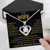 Wife Necklace: Because She Holds Your Heart