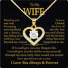 Wife Necklace: Because She Holds Your Heart