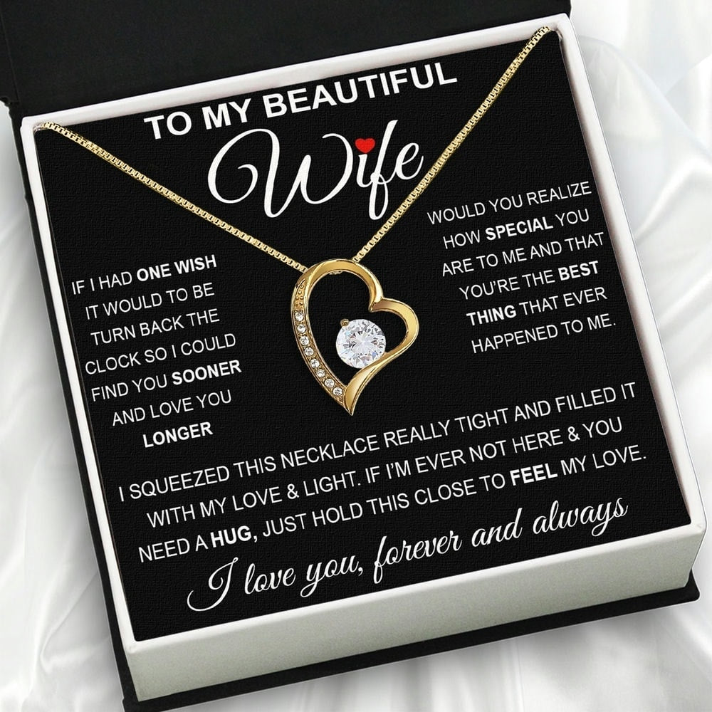 Wife Necklace: Because She Holds Your Heart