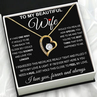 Thumbnail for Wife Necklace: Because She Holds Your Heart