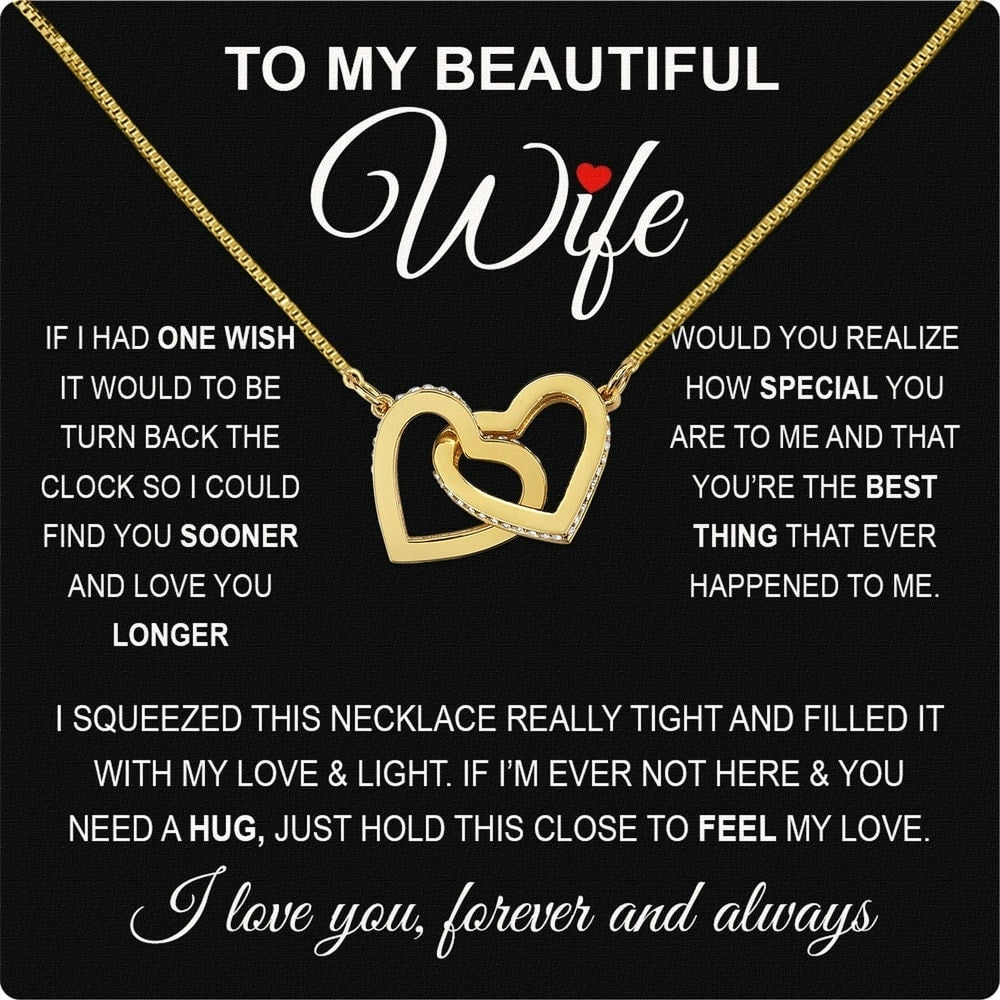 Wife Necklace: Because She Holds Your Heart