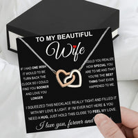 Thumbnail for Wife Necklace: Because She Holds Your Heart