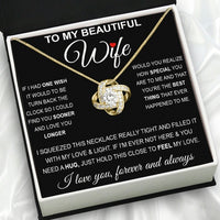 Thumbnail for Wife Necklace: Because She Holds Your Heart