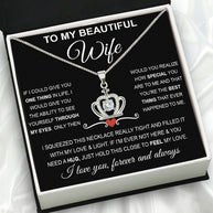 Wife Necklace: Because She Holds Your Heart