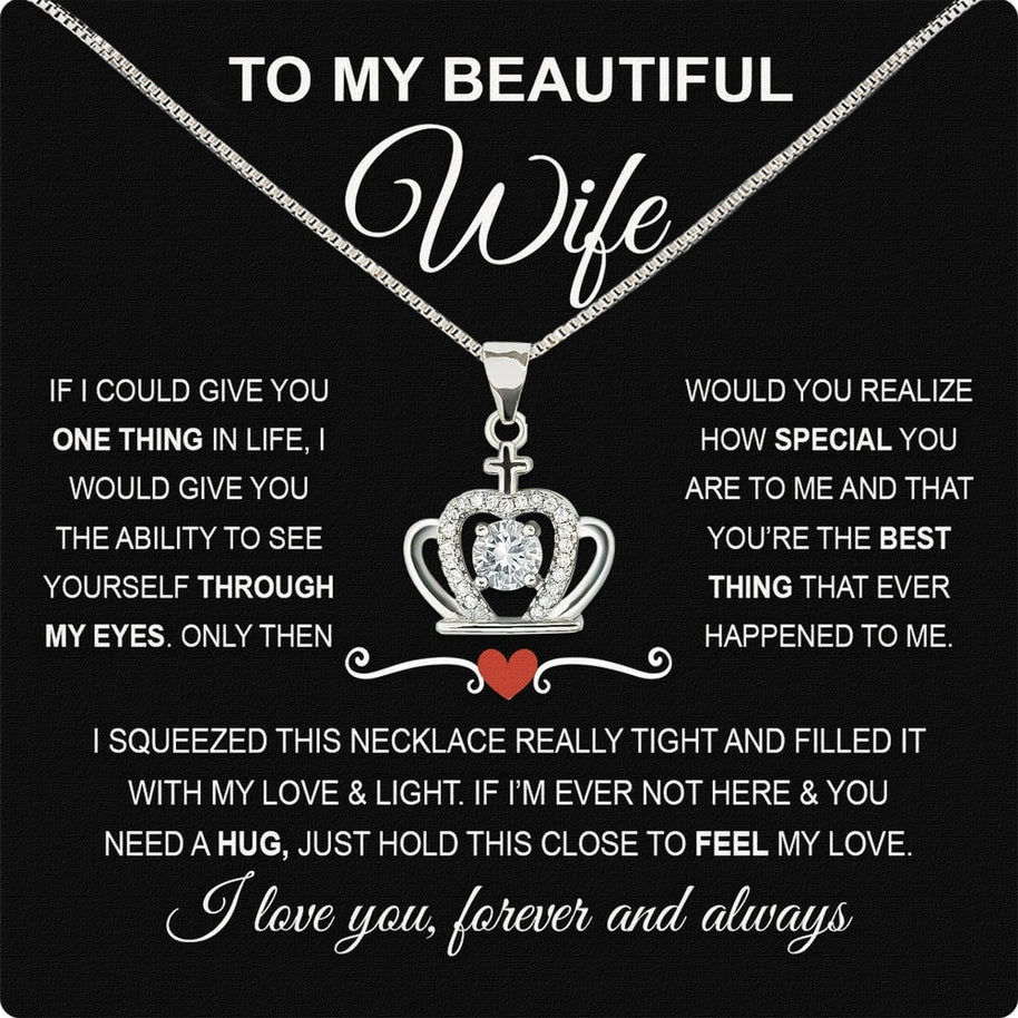 Wife Necklace: Because She Holds Your Heart