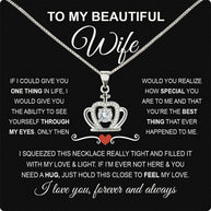 Wife Necklace: Because She Holds Your Heart