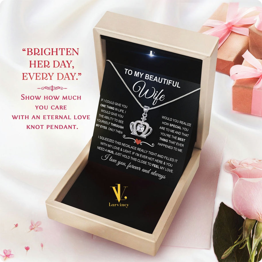 Wife Necklace: Because She Holds Your Heart