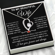Wife Necklace: Because She Holds Your Heart