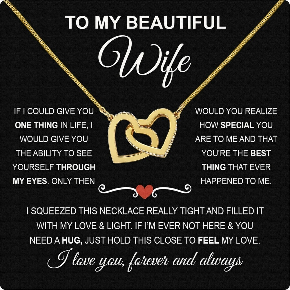 Wife Necklace: Because She Holds Your Heart