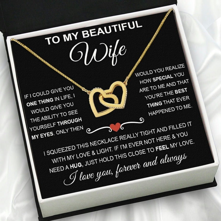 Wife Necklace: Because She Holds Your Heart