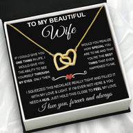 Wife Necklace: Because She Holds Your Heart