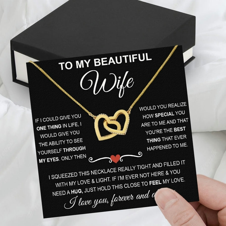 Wife Necklace: Because She Holds Your Heart