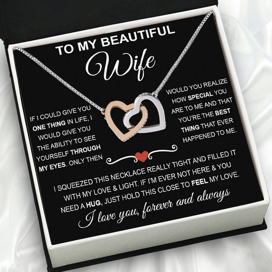 Wife Necklace: Because She Holds Your Heart