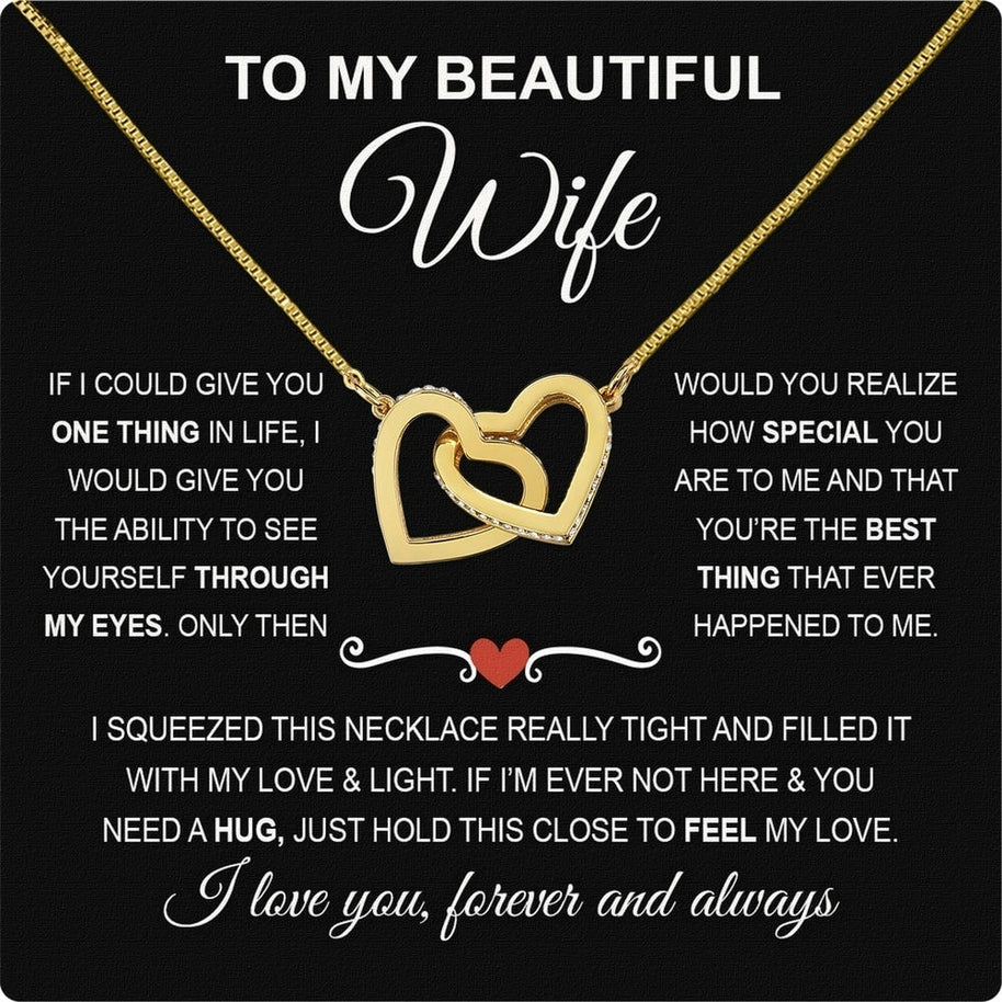 Wife Necklace: Because She Holds Your Heart