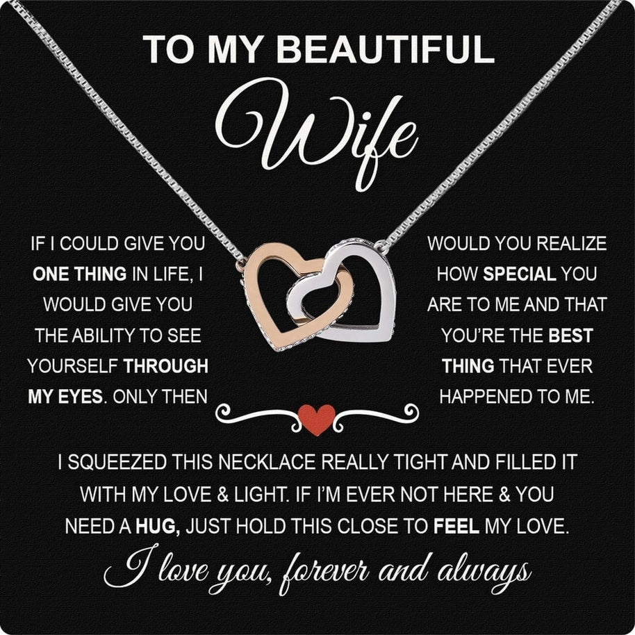 Wife Necklace: Because She Holds Your Heart