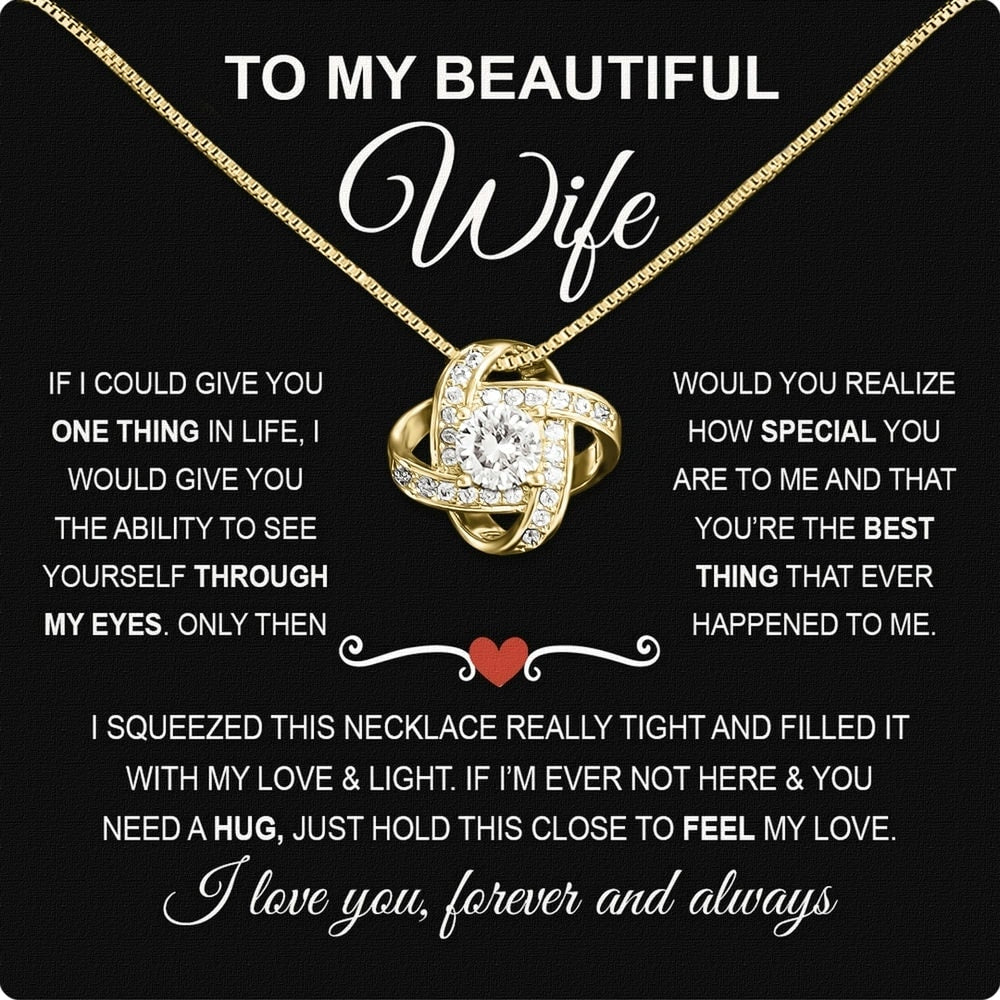 Wife Necklace: Because She Holds Your Heart