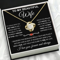 Wife Necklace: Because She Holds Your Heart