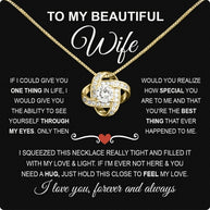 Wife Necklace: Because She Holds Your Heart